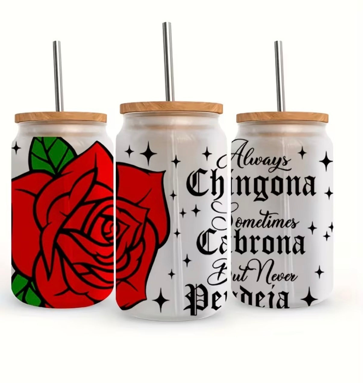 Large Red Rose Chingona