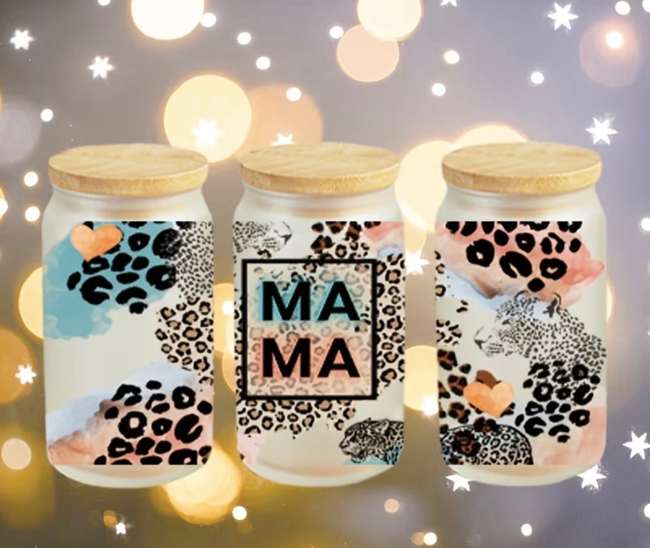 orange & Blue Mama Chita print